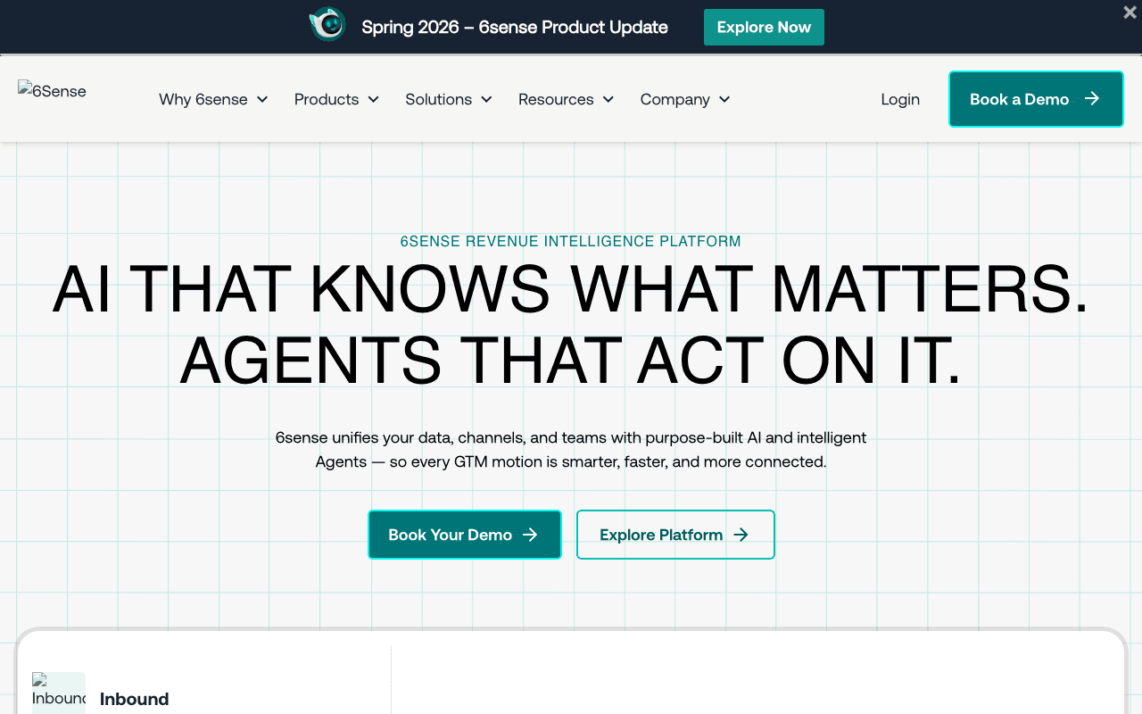 6sense homepage
