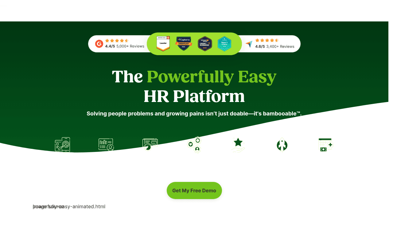 BambooHR homepage
