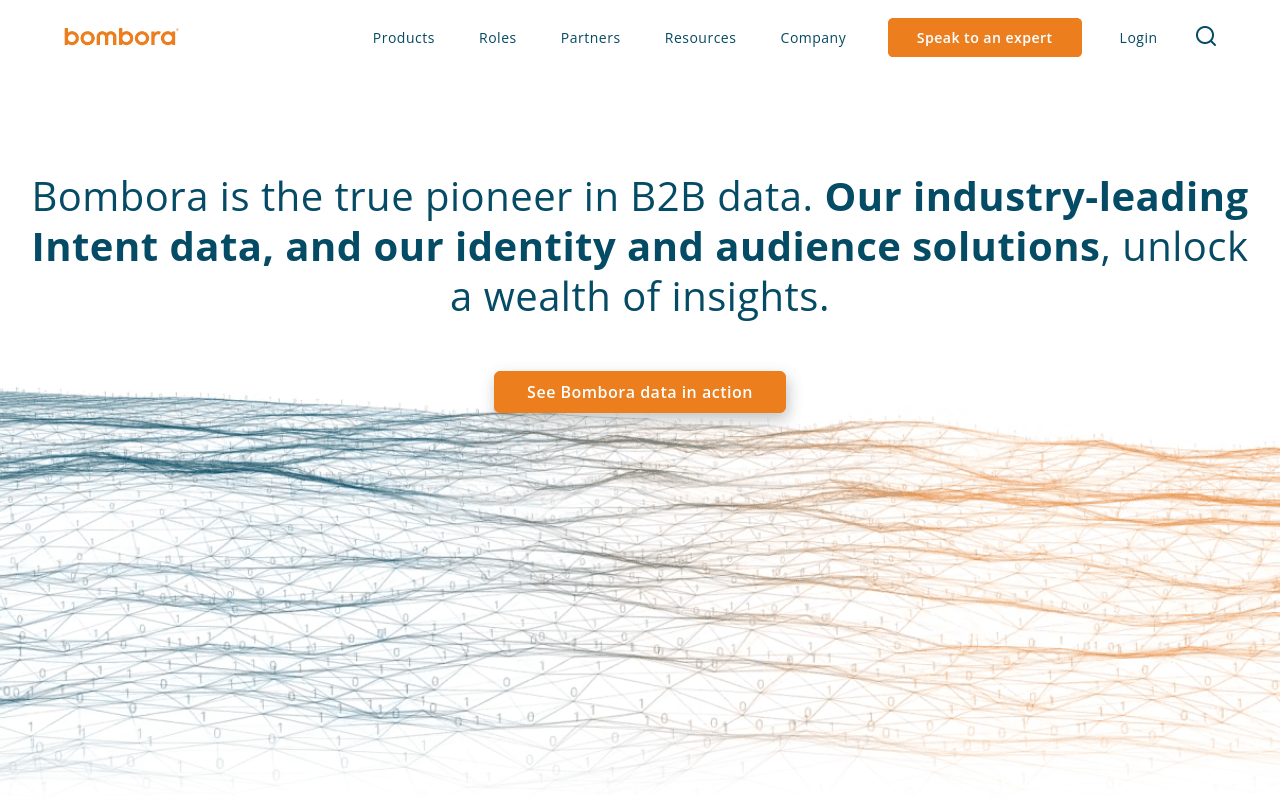 Bombora homepage