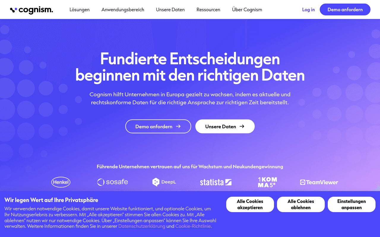 Cognism homepage
