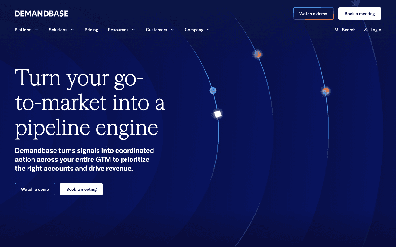 Demandbase homepage