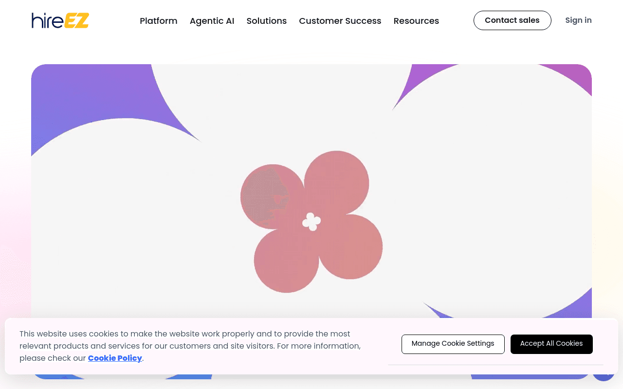 hireEZ homepage