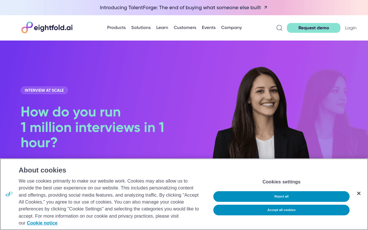 Eightfold AI Homepage