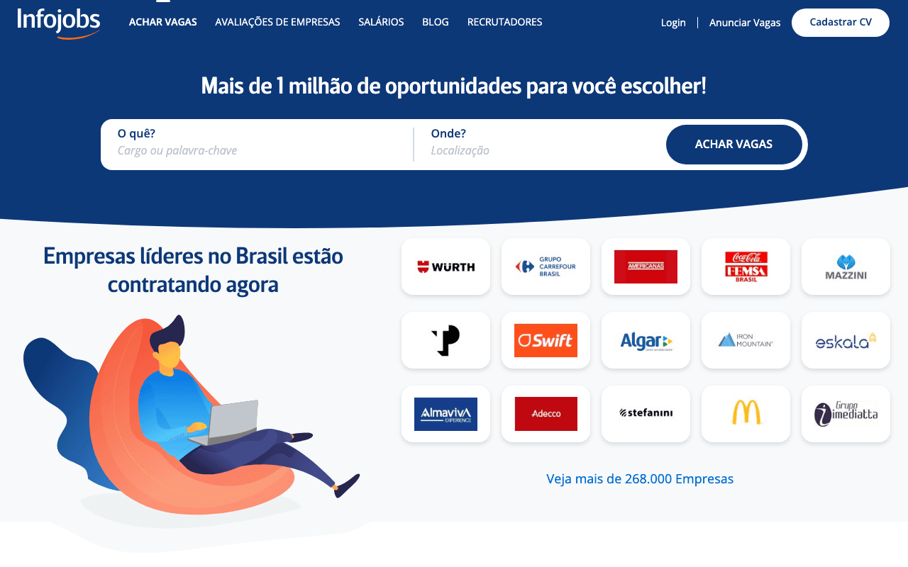 InfoJobs iş ilanları sayfası