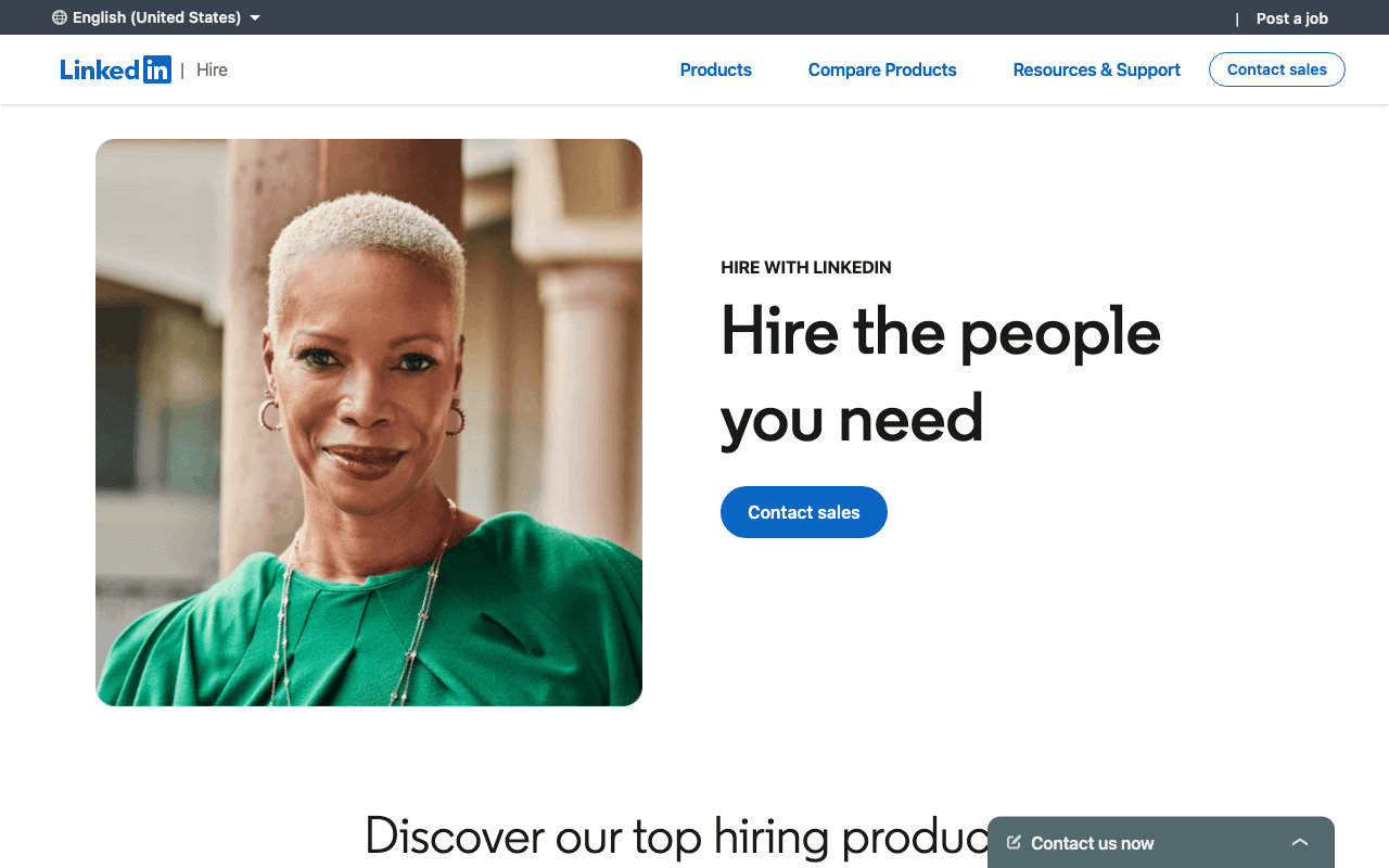 LinkedIn Jobs ilan listeleme sayfası
