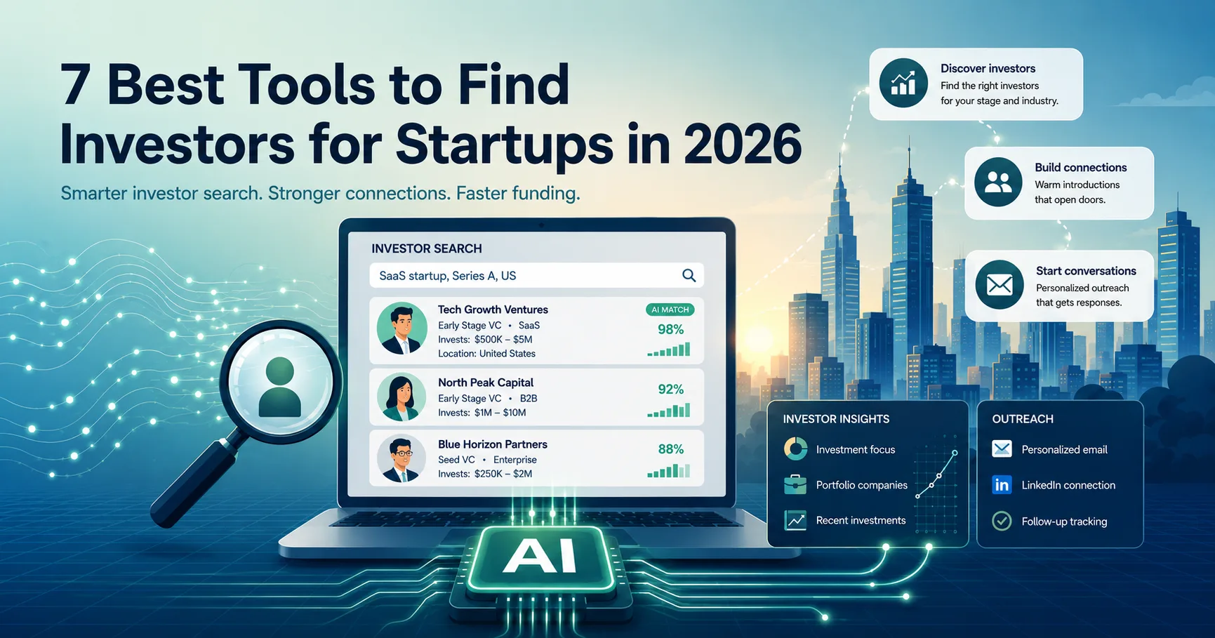 7 Best Tools to Find Investors for Startups in 2026