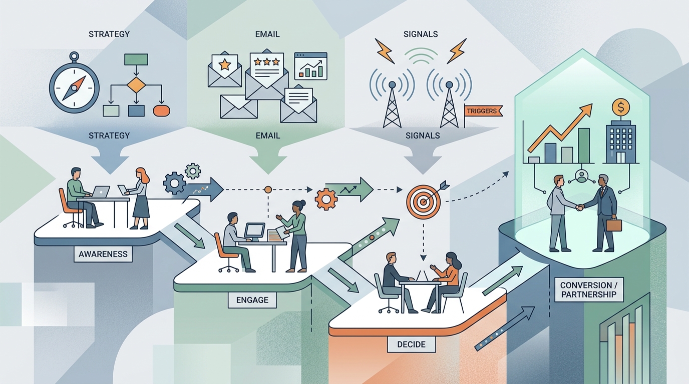B2B Lead Nurturing Guide: Strategy, Emails, and Signal Triggers
