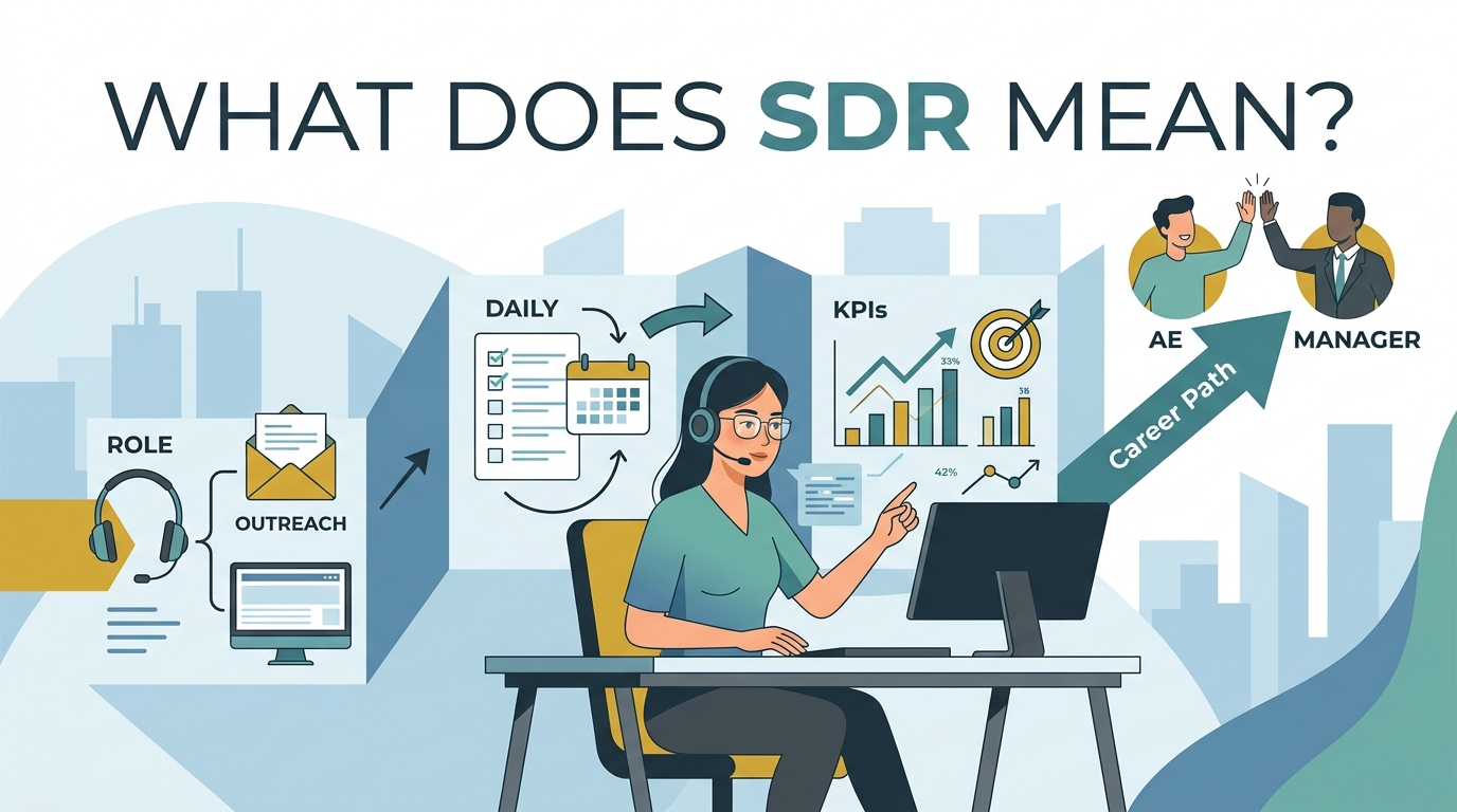 What Does SDR Mean in Sales? Role, KPIs & Career Path