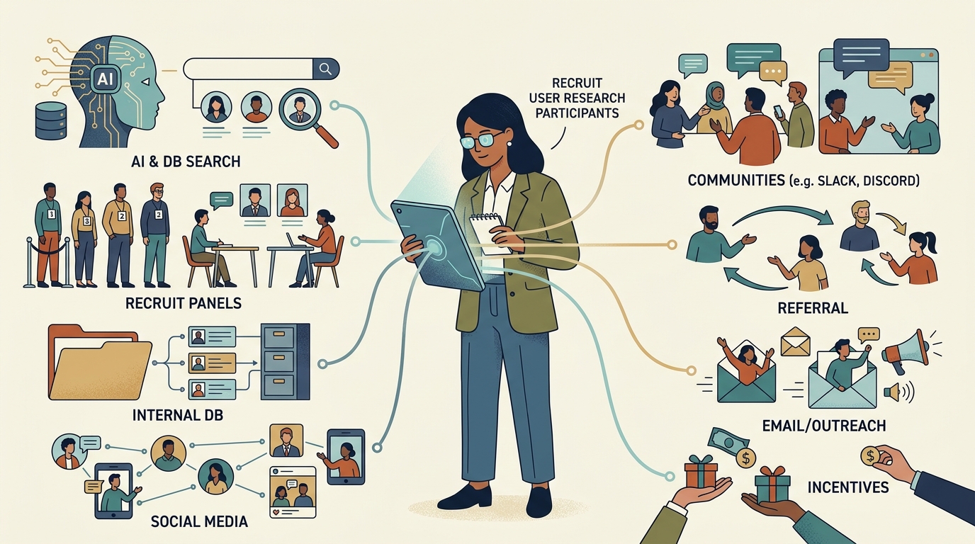 How to Recruit User Research Participants: 8 Methods for 2026